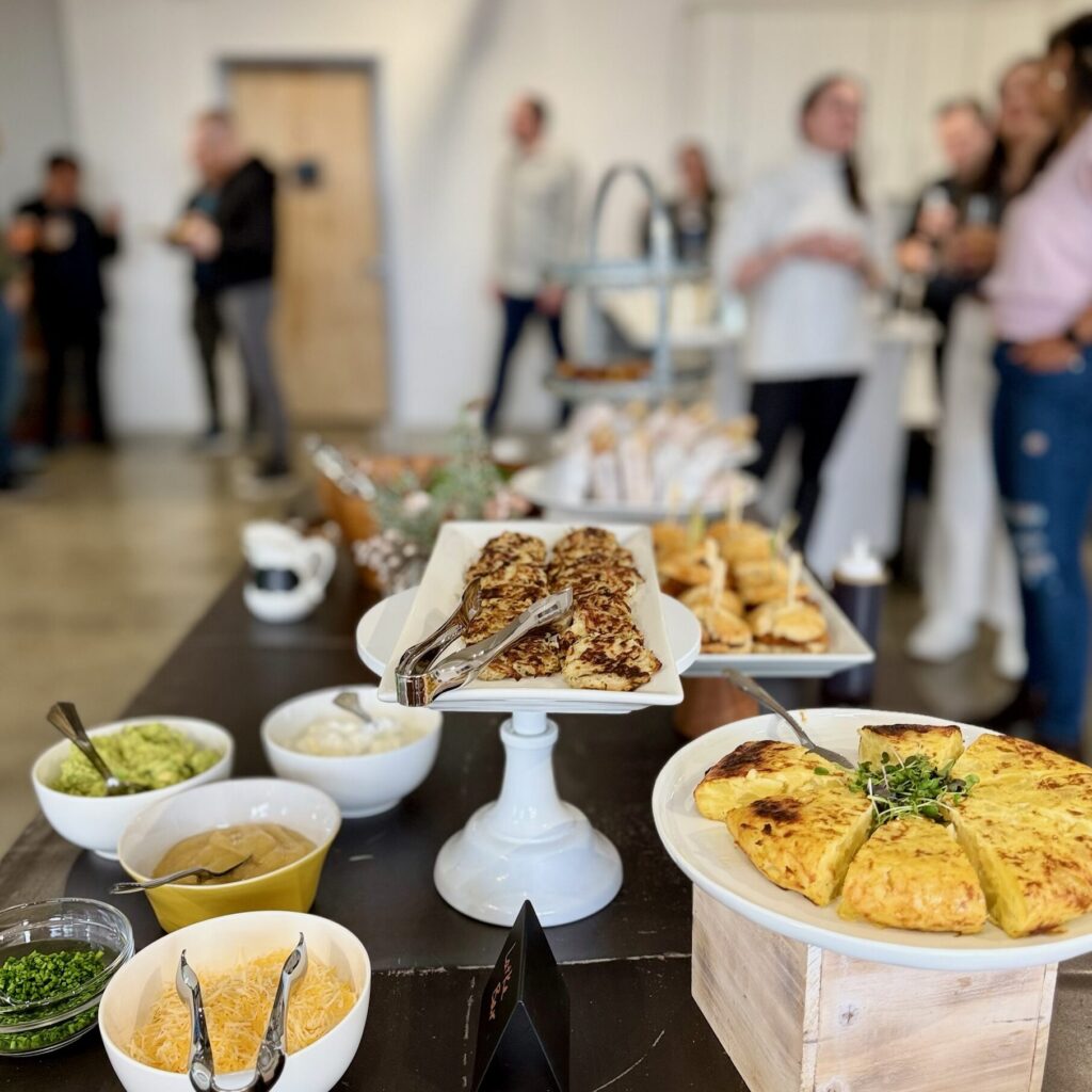 Herb-n-Peach catering services at Meaux Space.